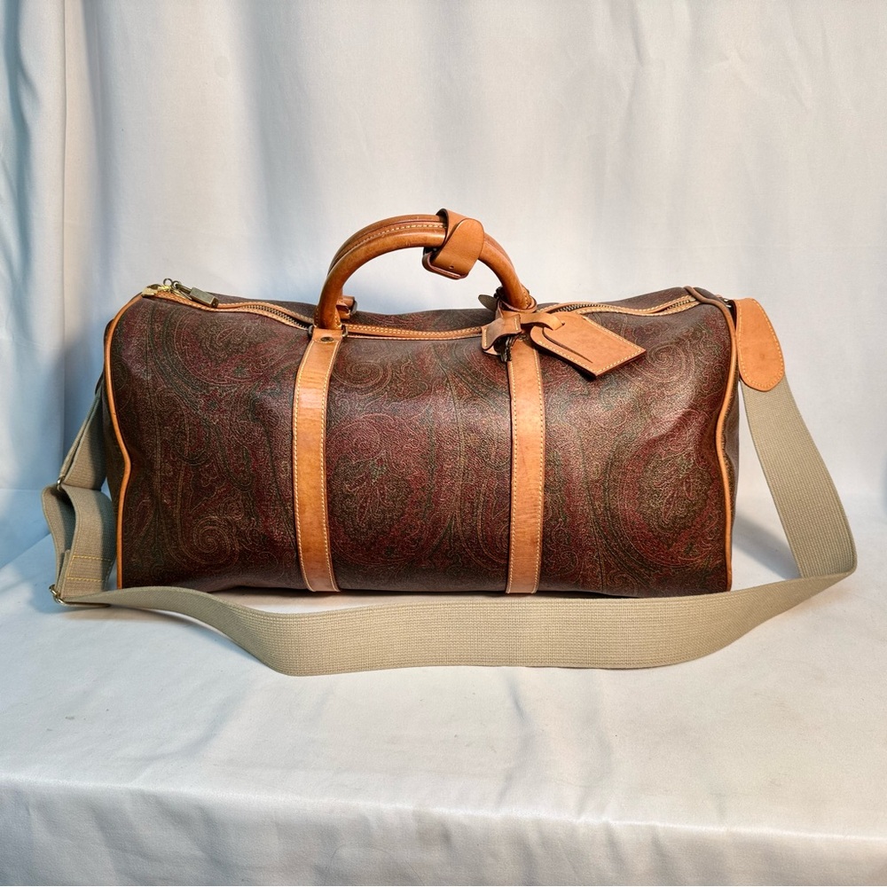 Etro Milano Travel Bag with lock and keys EUC